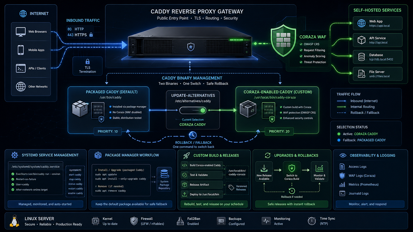 Running a Custom Caddy Build with Coraza WAF