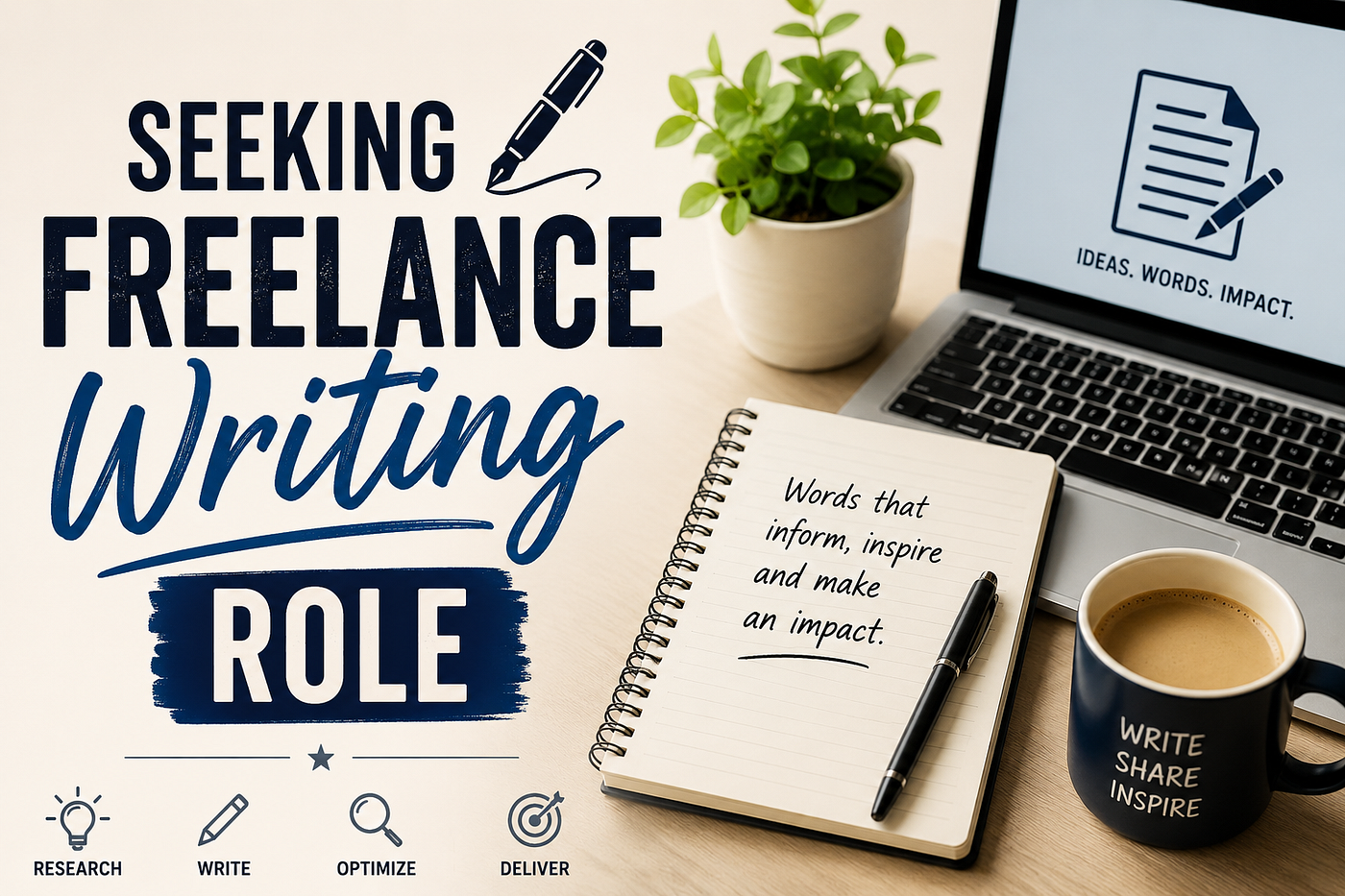 I am seeking a freelance writing role.