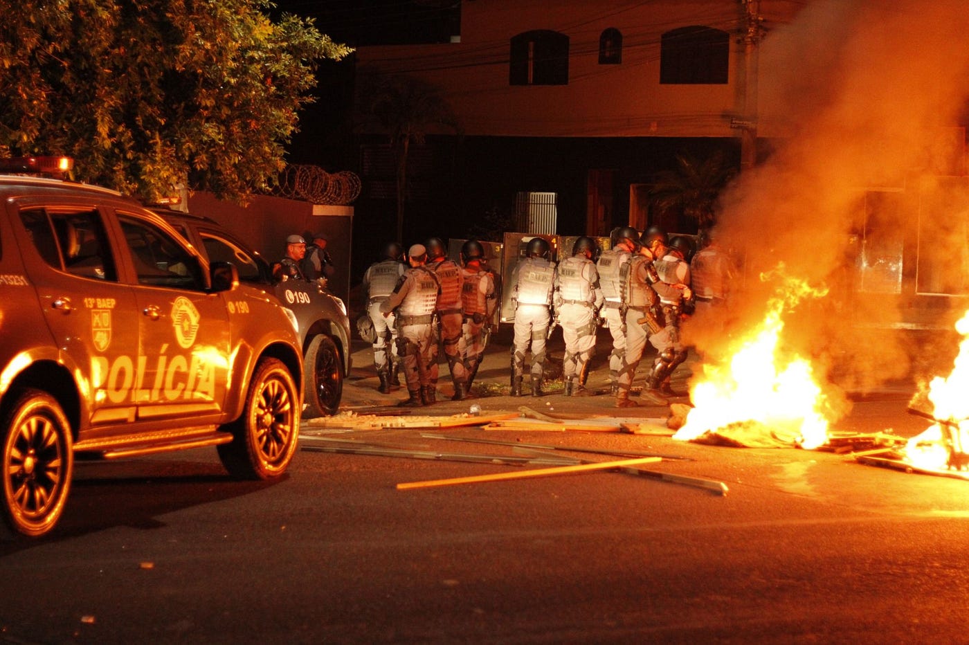 Repressão policial em Bauru