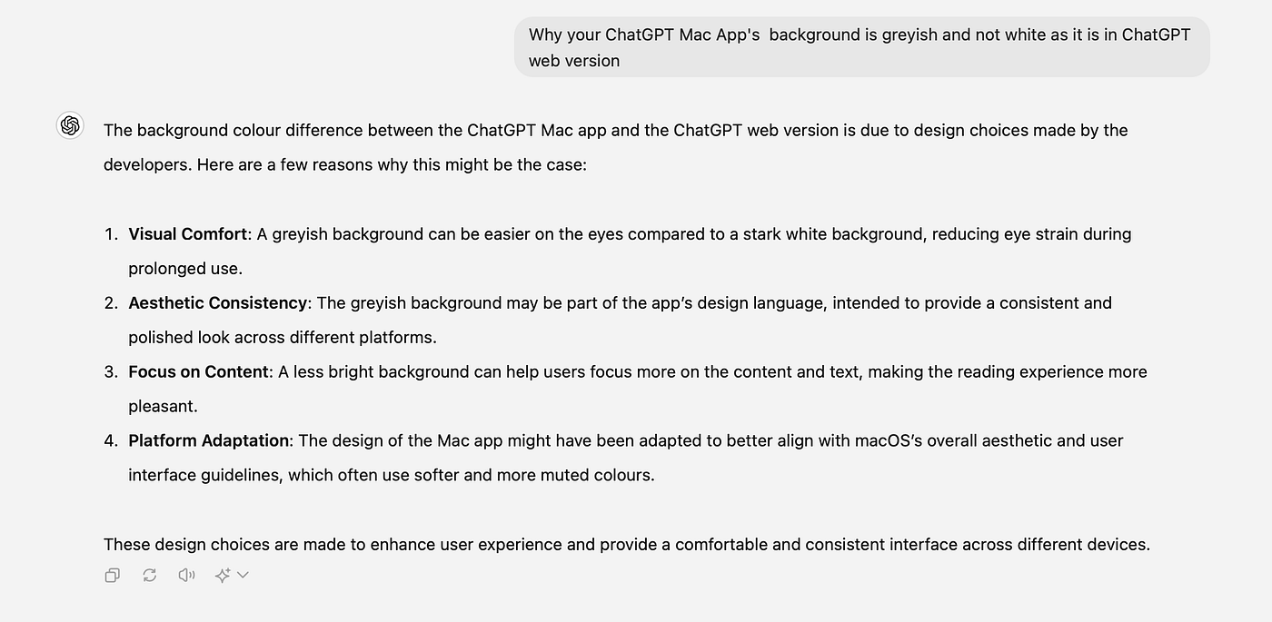 Image credit: Screenshot of the ChatGPT Mac App by the Author