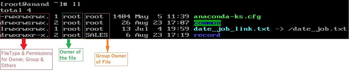 Basic Permissions, Set Ownership & Modify Permissions in Linux.(centOS)