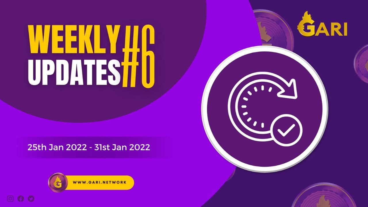 GARI Project Weekly Updates #6 {9th-16th January} | by GARI | Medium