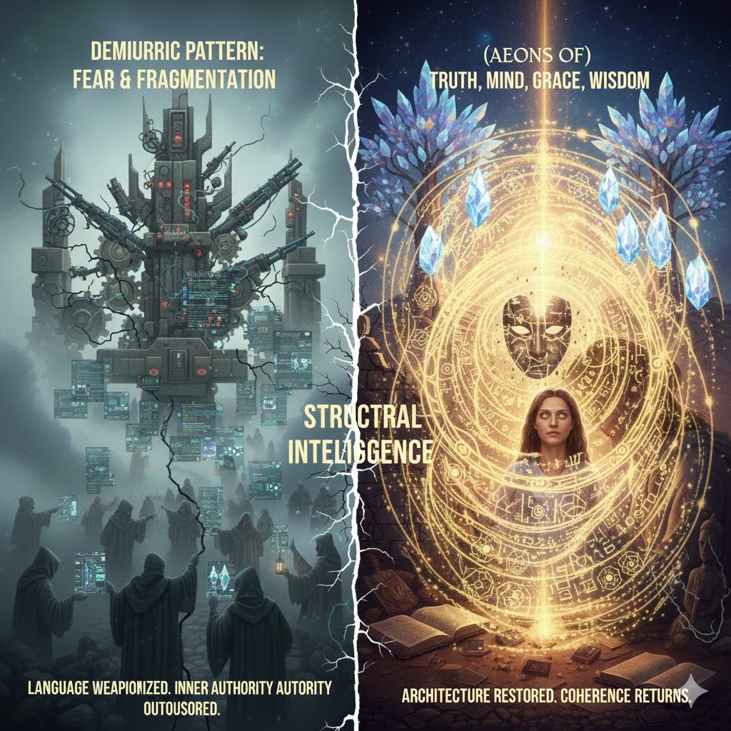 Aeons of Truth Mind Grace and restored architecture of Conscousness