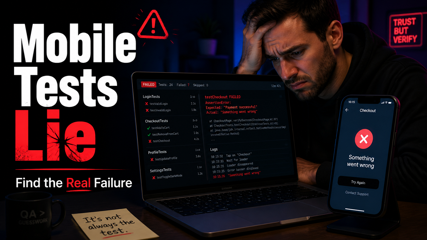 Mobile Test Automation Is Lying to You — Here’s How to Make It Tell the Truth