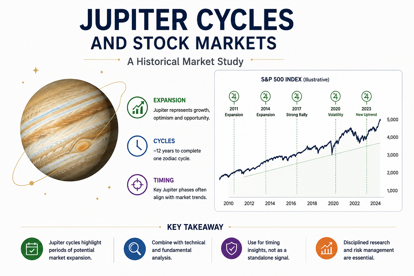 Jupiter Cycles and Stock Markets: A Historical Market Study