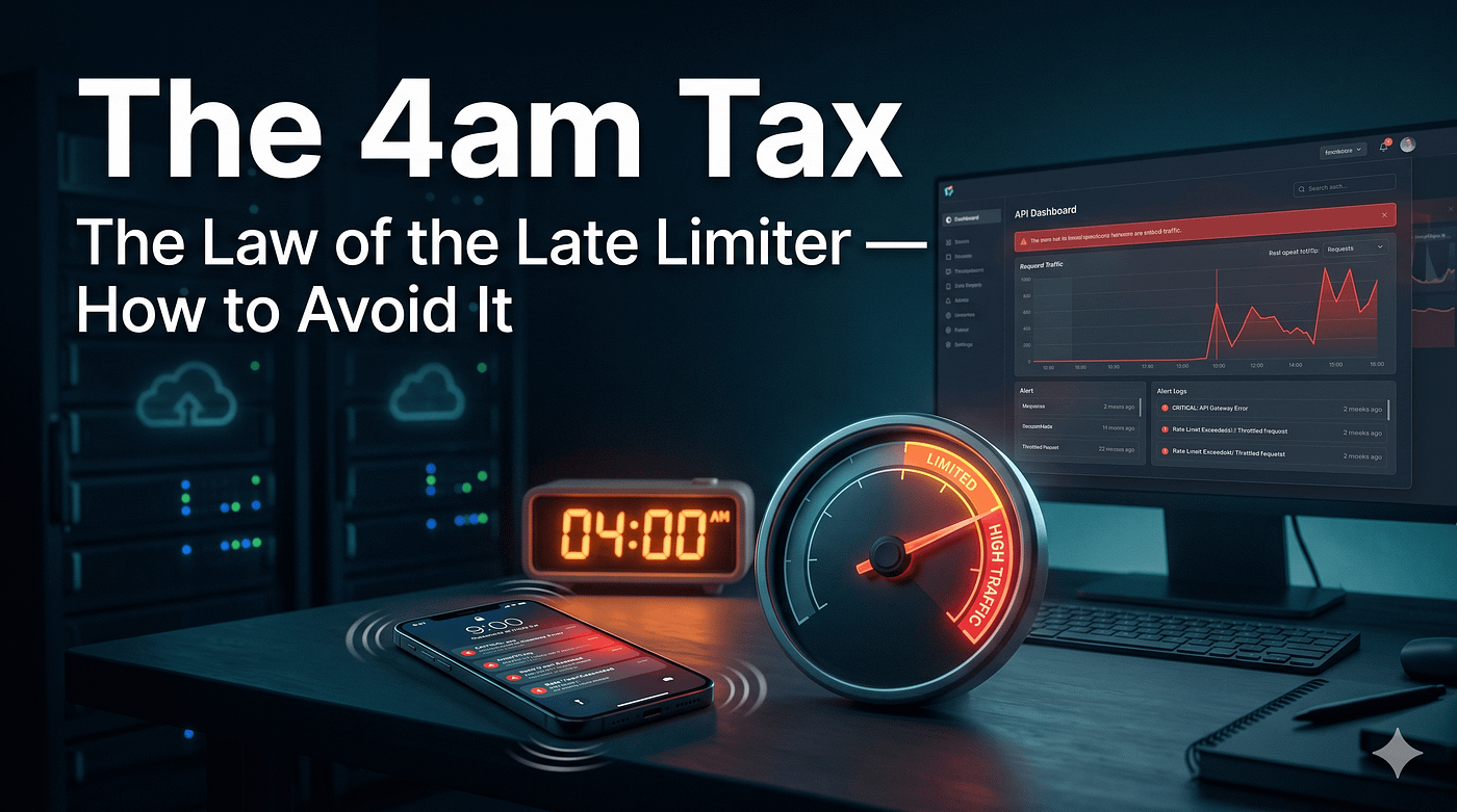 The Law of the Late Limiter: The 4am Tax of APIs (How to Avoid It)