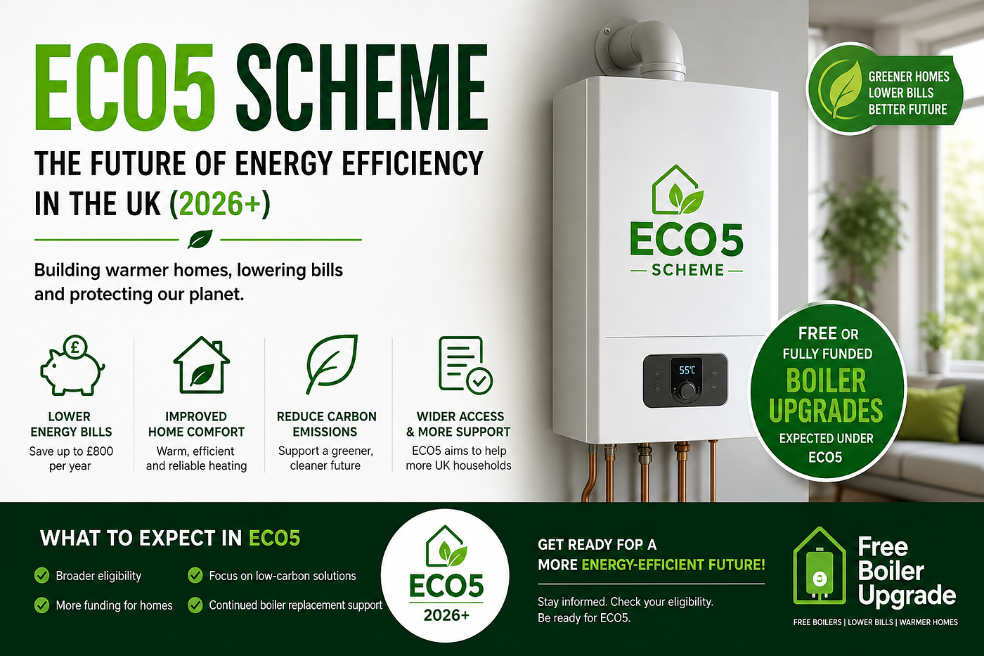 ECO5 Scheme UK: Everything You Need to Know About the Upcoming Free Boiler Grants (2026+)