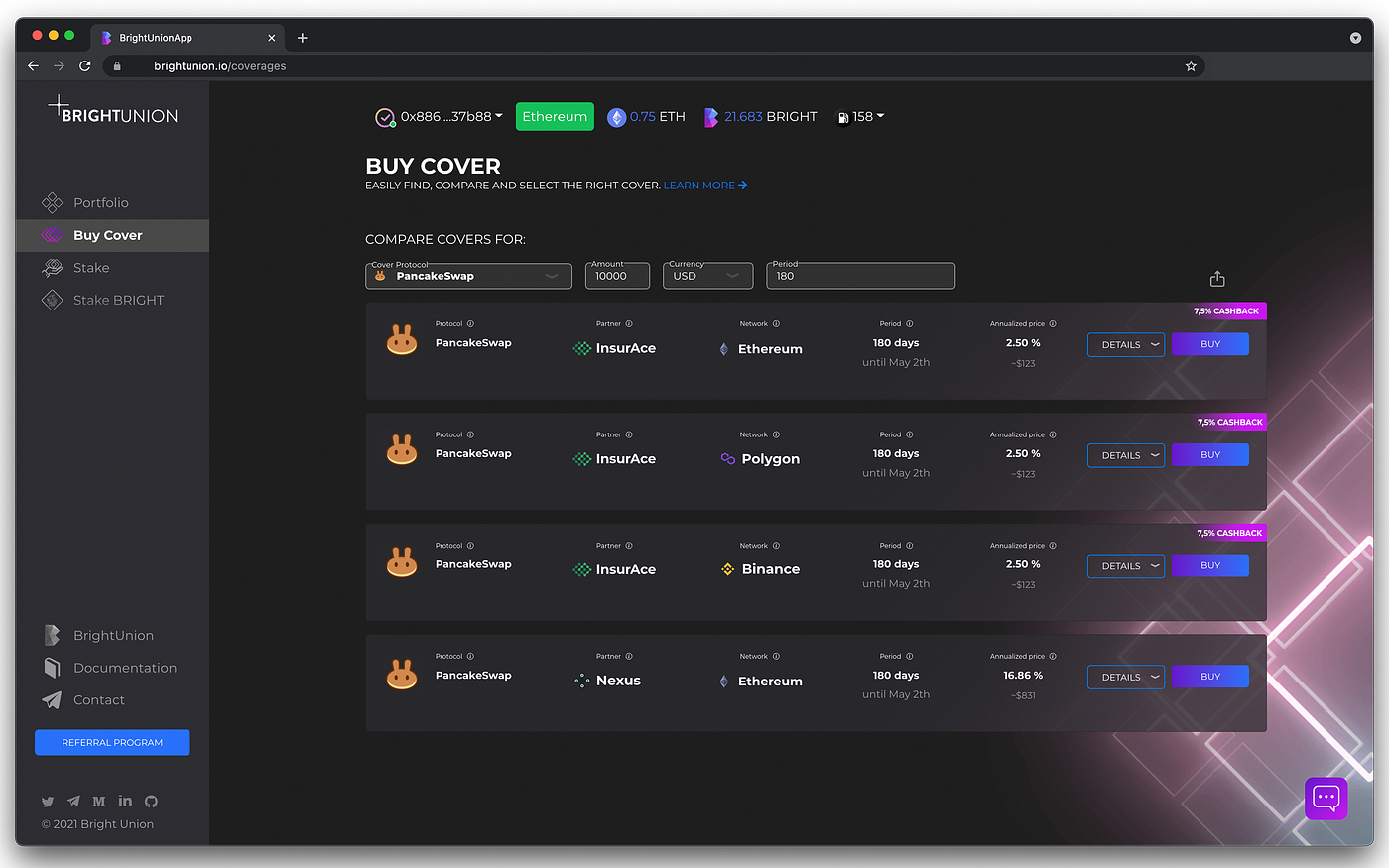 This is how you buy the cheapest Insurance for your crypto | by Bright  Union | Medium
