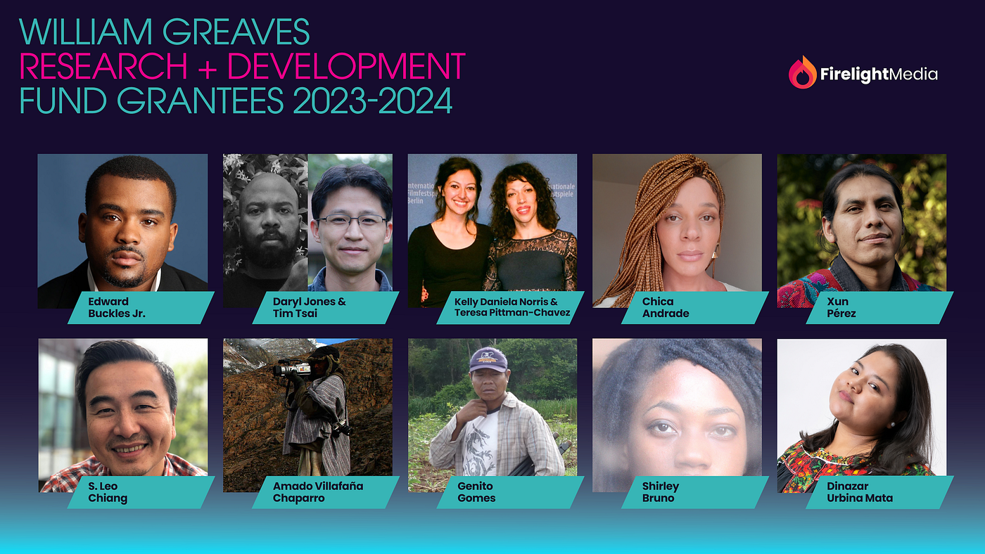 Firelight Media Announces Recipients for the 2023–2024 William Greaves Research & Development Fund
