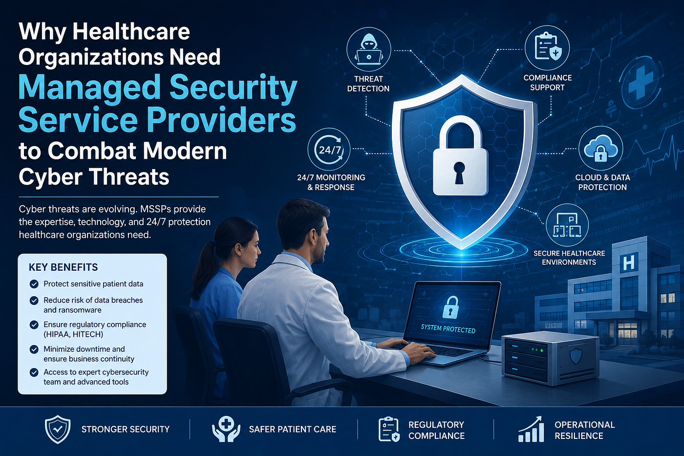 Why Healthcare Organizations Need Managed Security Service Providers to Combat Modern Cyber Threats