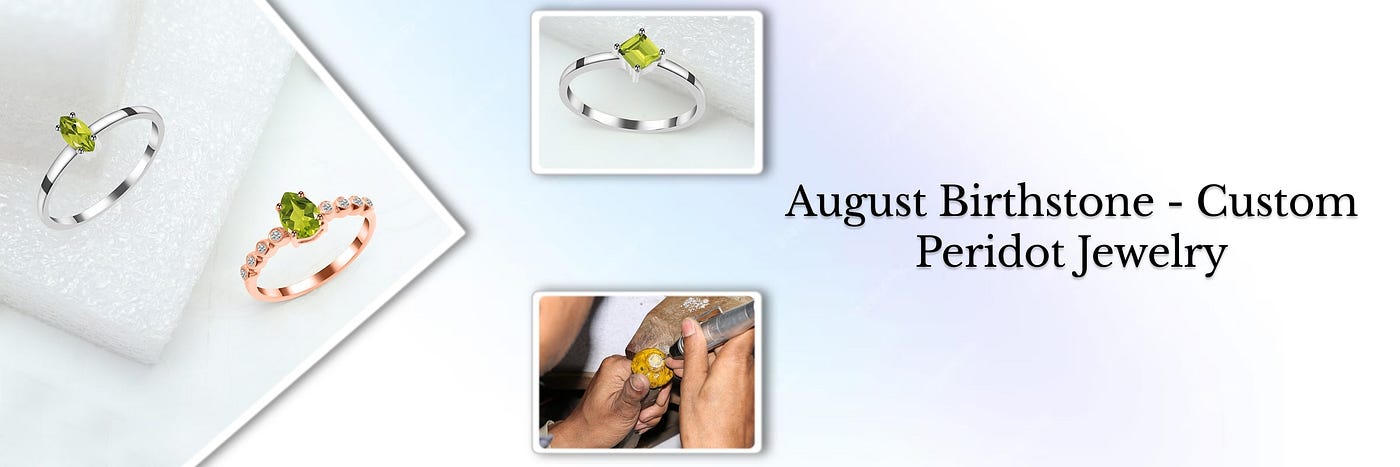 Customized August Birthstone Jewelry Allure of Peridot IRIS