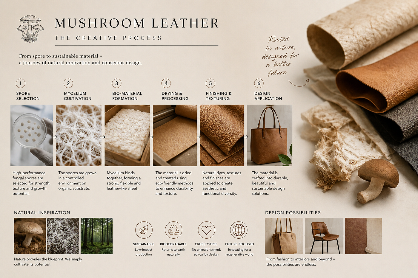Mushroom Leather: How Fungi Are Reshaping the Future of Sustainable Design
