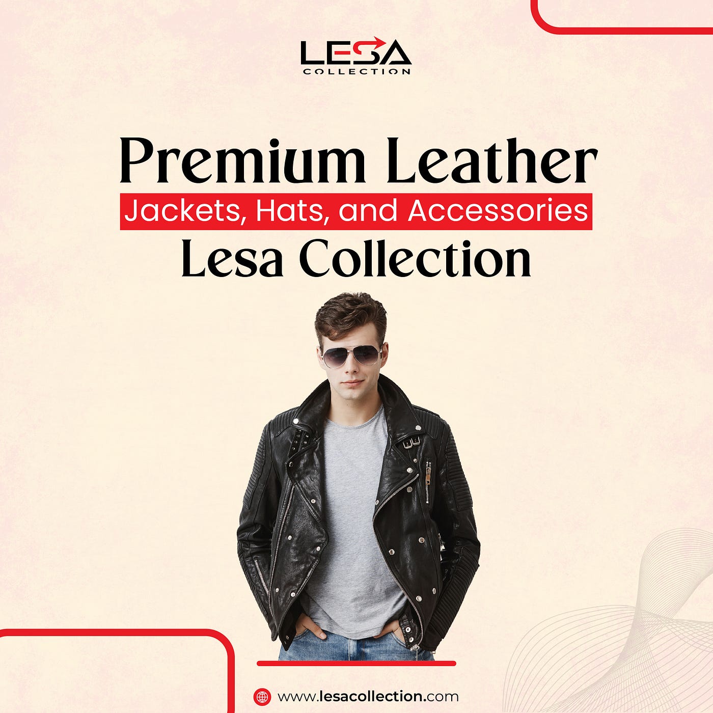 Premium Leather Jackets, Hats, and Accessories | Lesa Collection