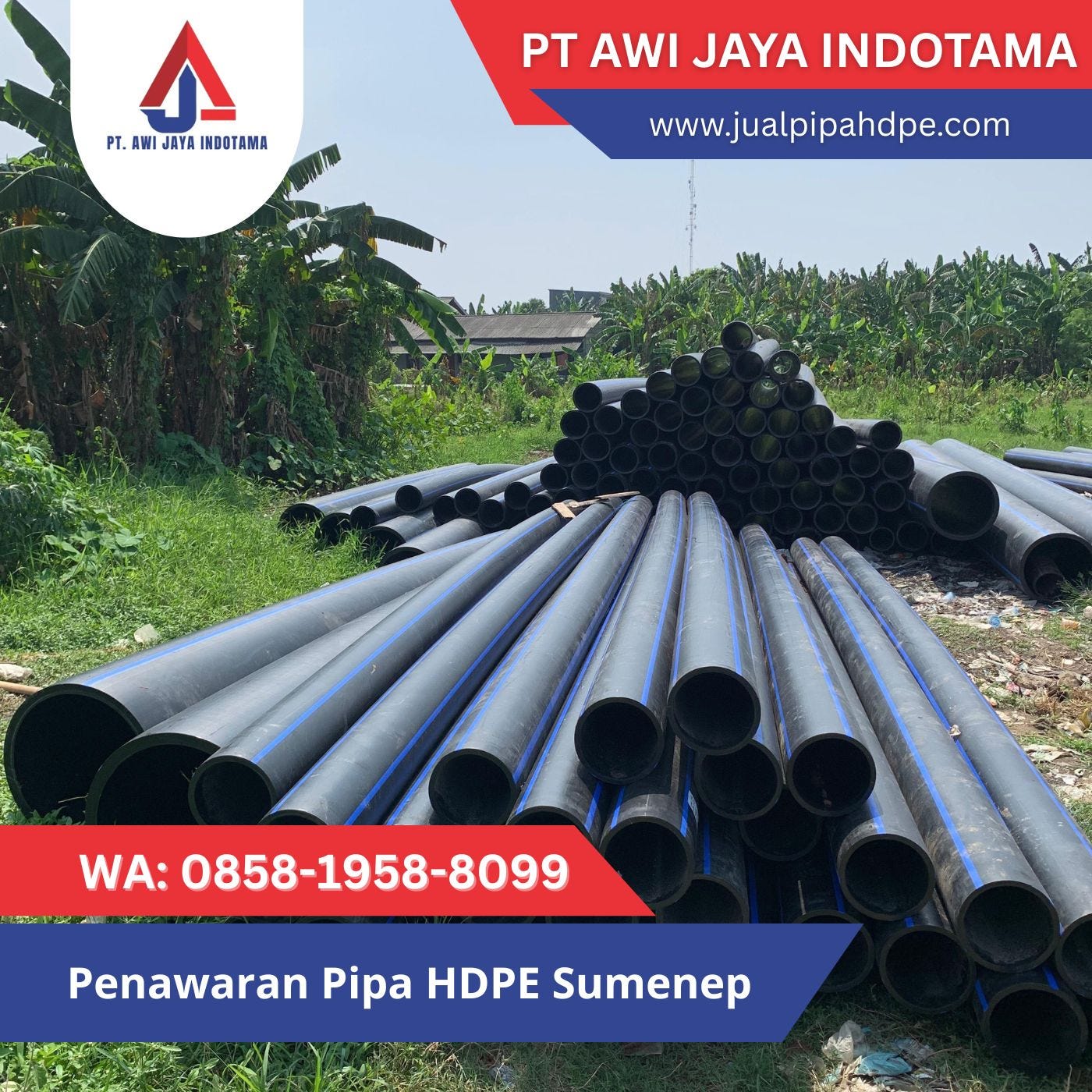 WA 0858–1958–8099, Penawaran Pipa HDPE Sumenep (Ready Stock)