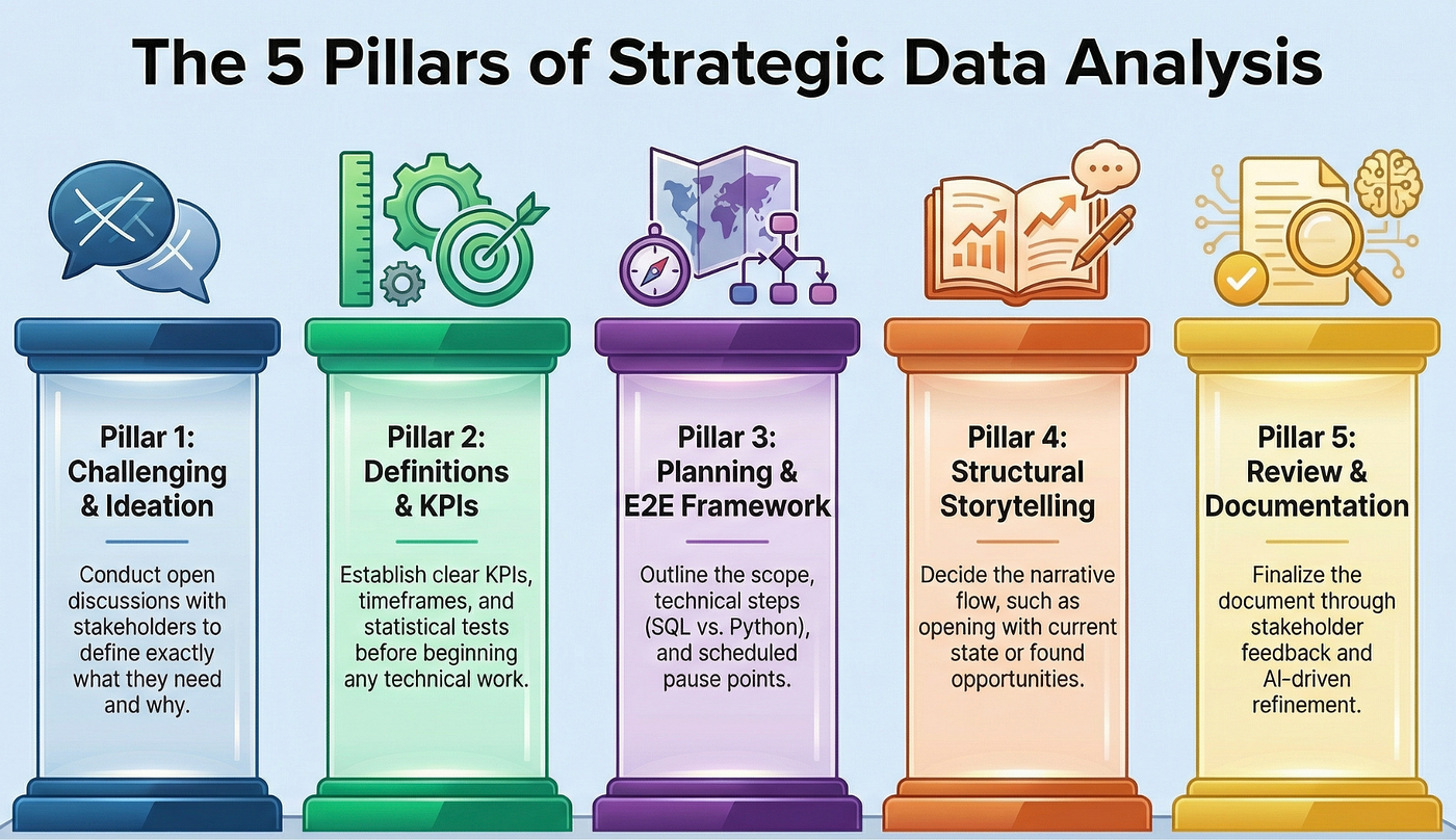 The 5 steps of data analysis prep