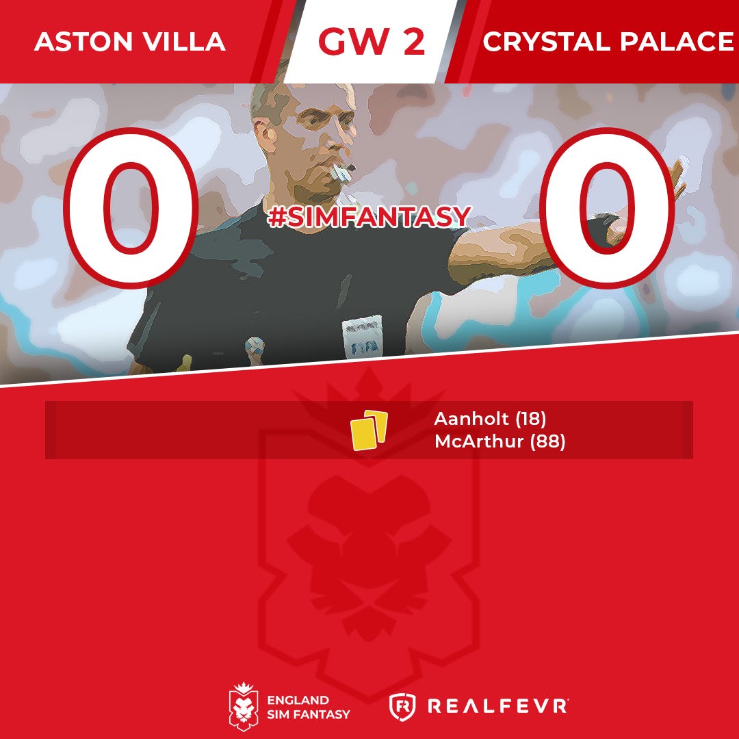 England Sim Fantasy the Results of Gameweek 2 by RealFevr The Call-Up Medium