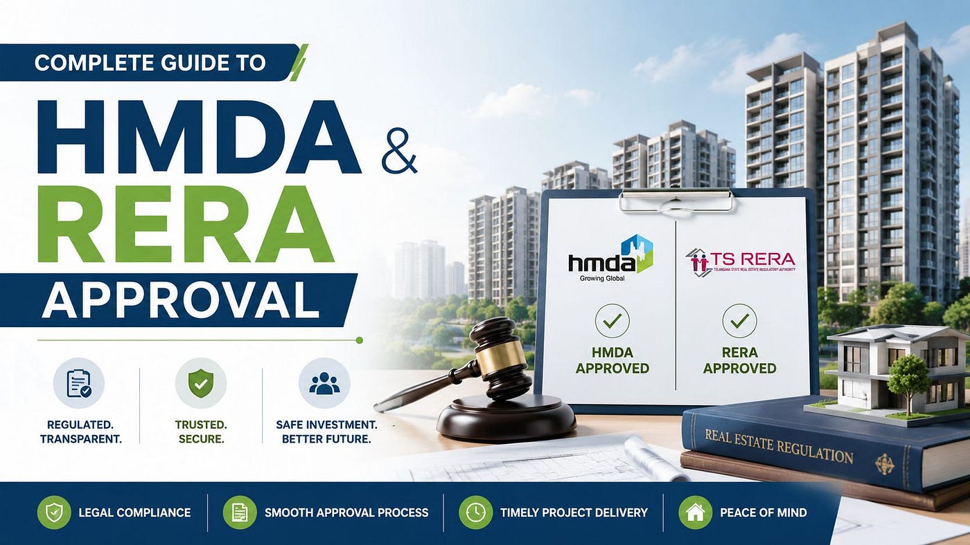 How to Get HMDA & RERA Approvals: Step-by-Step Process