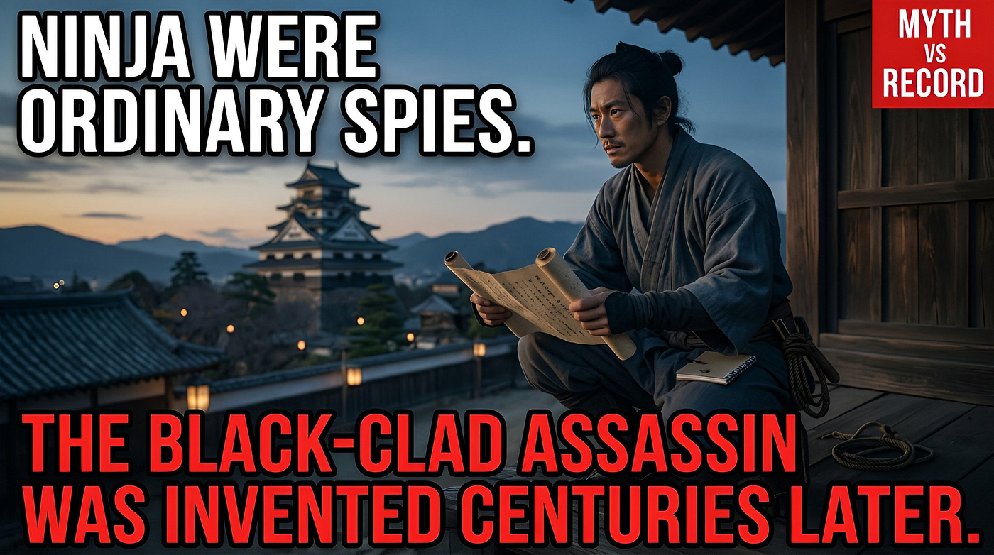 Ninja Were Ordinary Spies. The Black-Clad Assassin Was Invented Centuries Later.