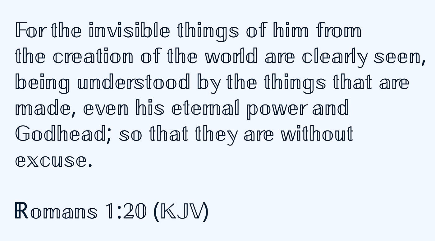 Meaning Of Romans 1 20