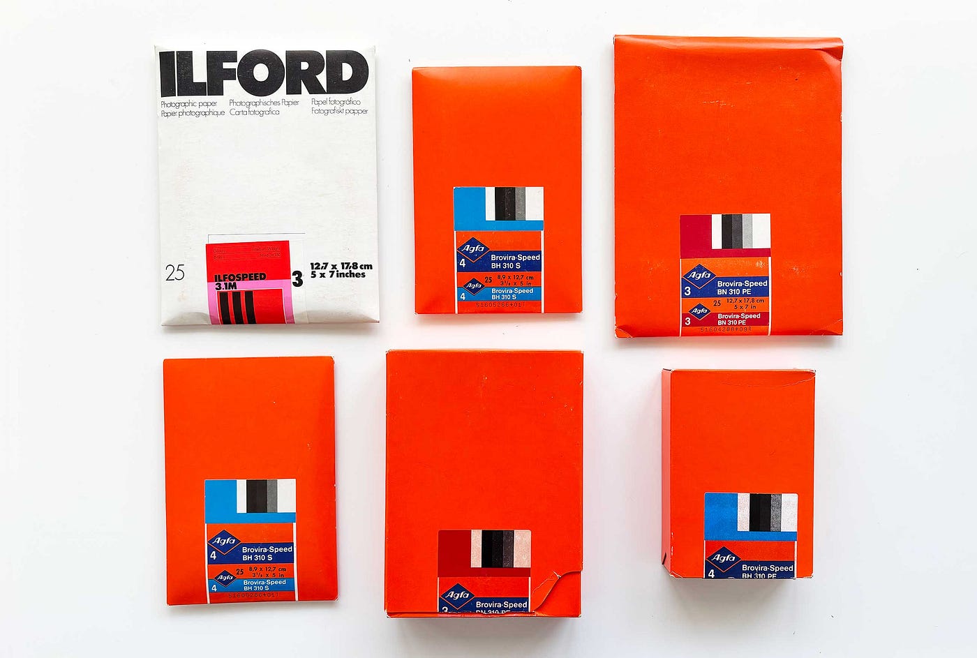 Different types of photographic paper stocks. Image copyright Jesse Karjalainen.