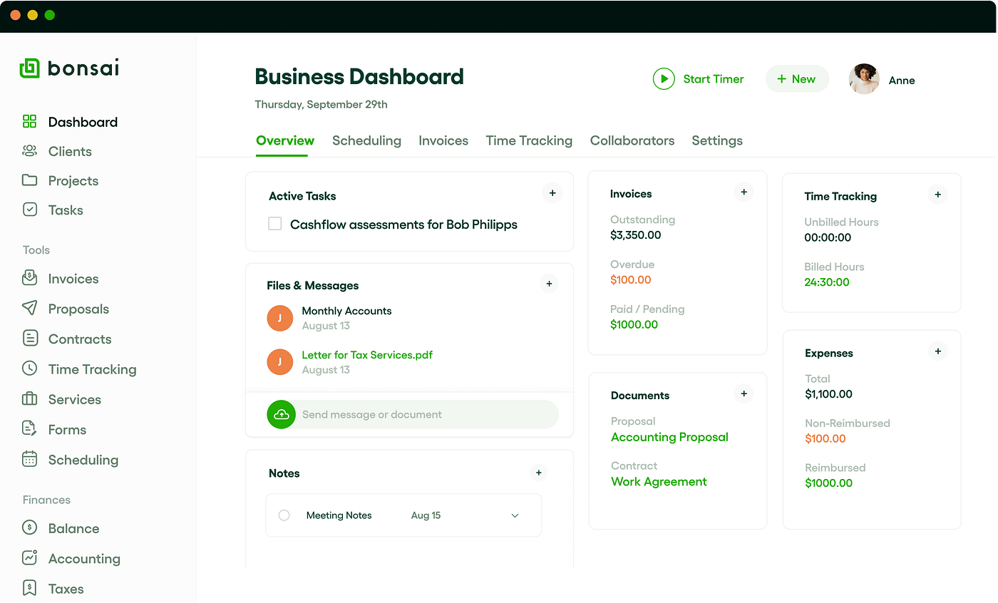 Getting Organized in the New Year: a Freelancer's Review of Hello Bonsai |  by Molly | Freelancer's Handbook | Medium
