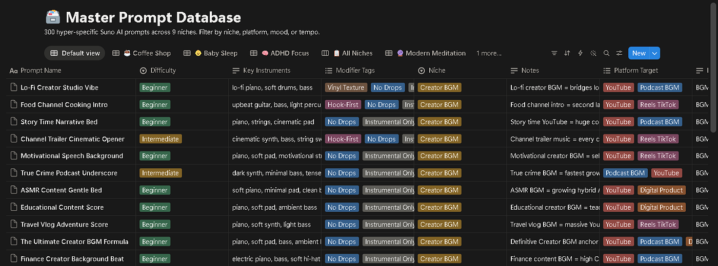 Sample from the Ambient & Passive Income Music Prompt Pack