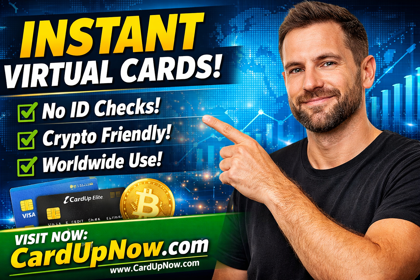 Get Your Virtual Card Instantly with CardUpNow 💳