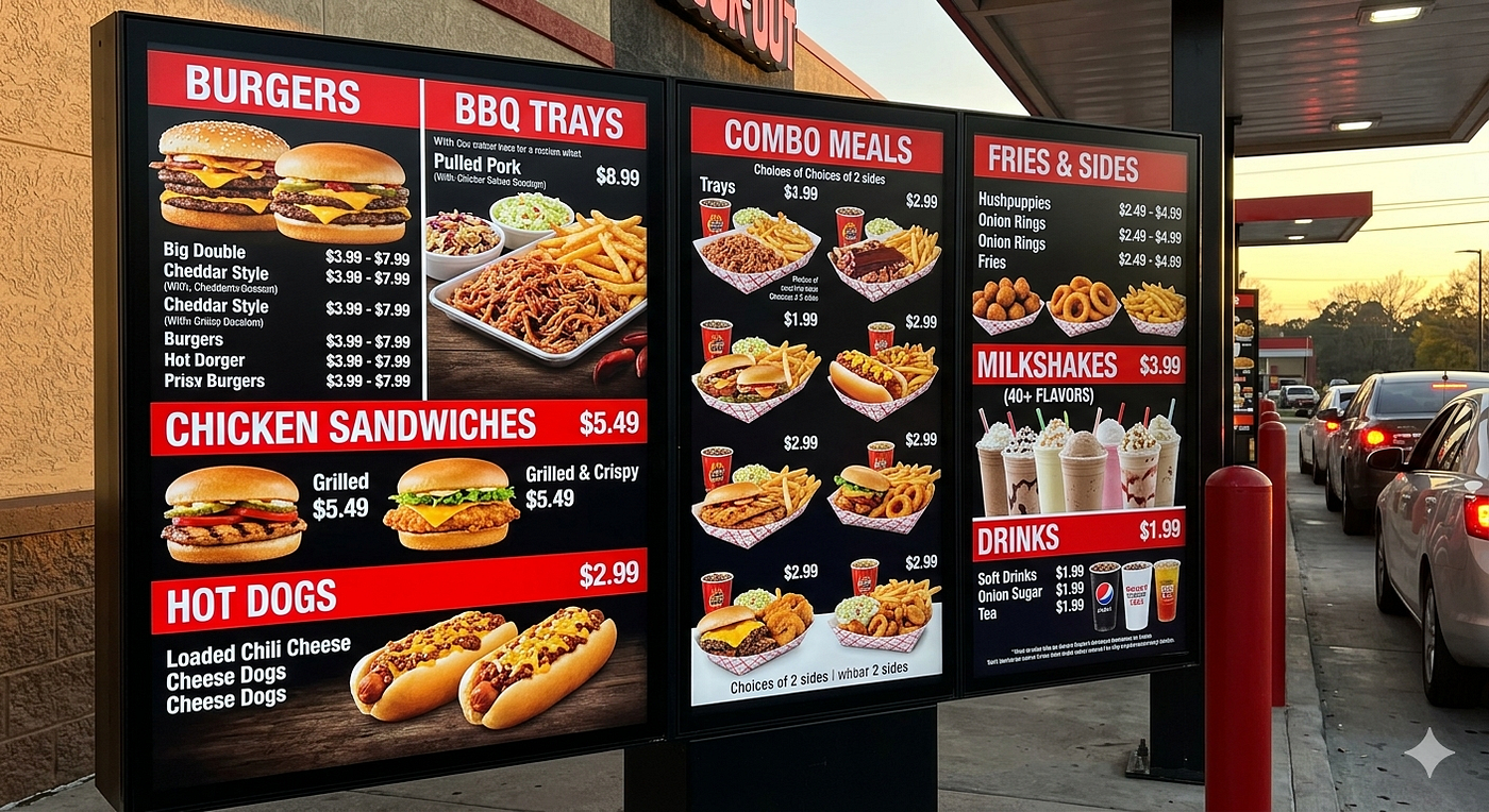 Cookout menu Prices & Calories Nutrition PDF USA