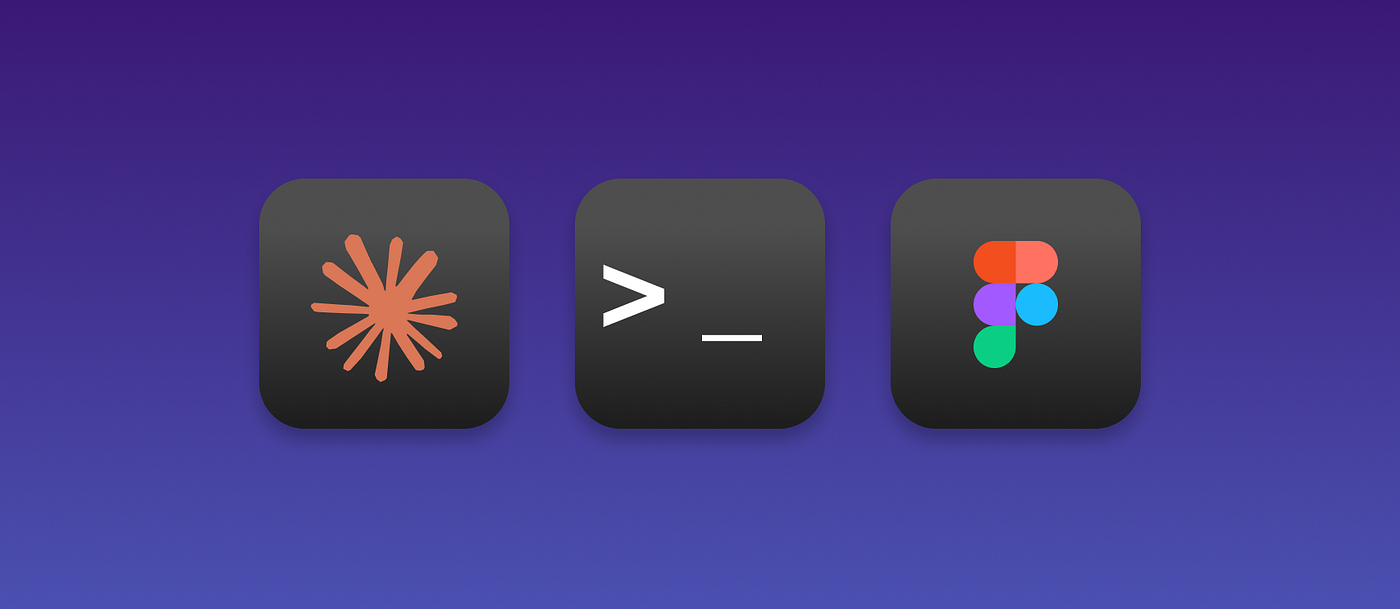 Claude, Terminal and Figma — The tools used for this process