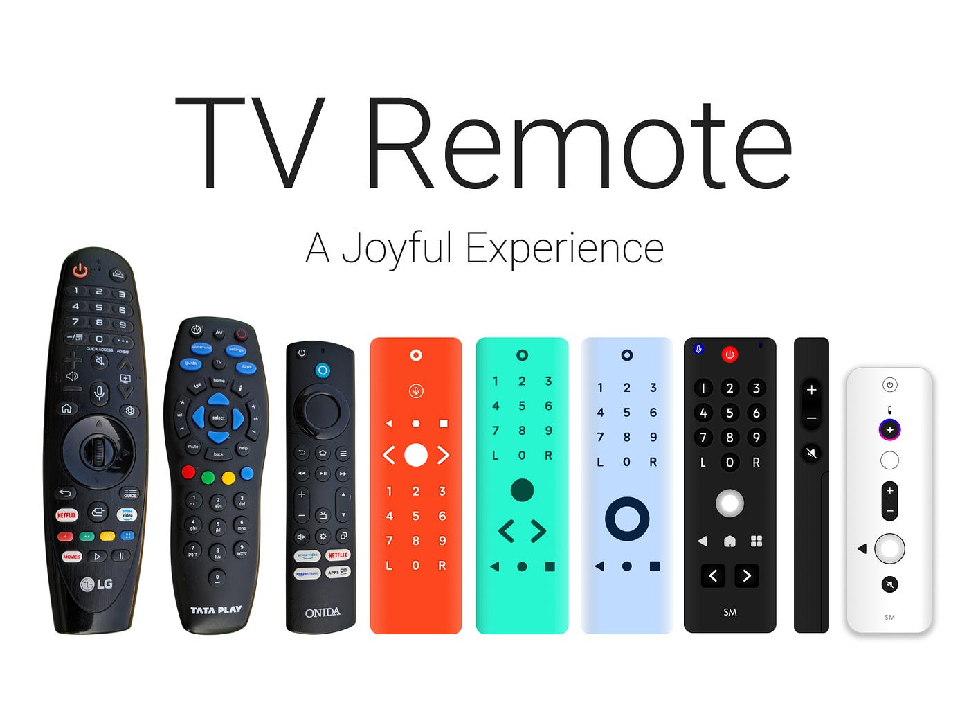 List of Tv remotes of today and how they may look in the future
