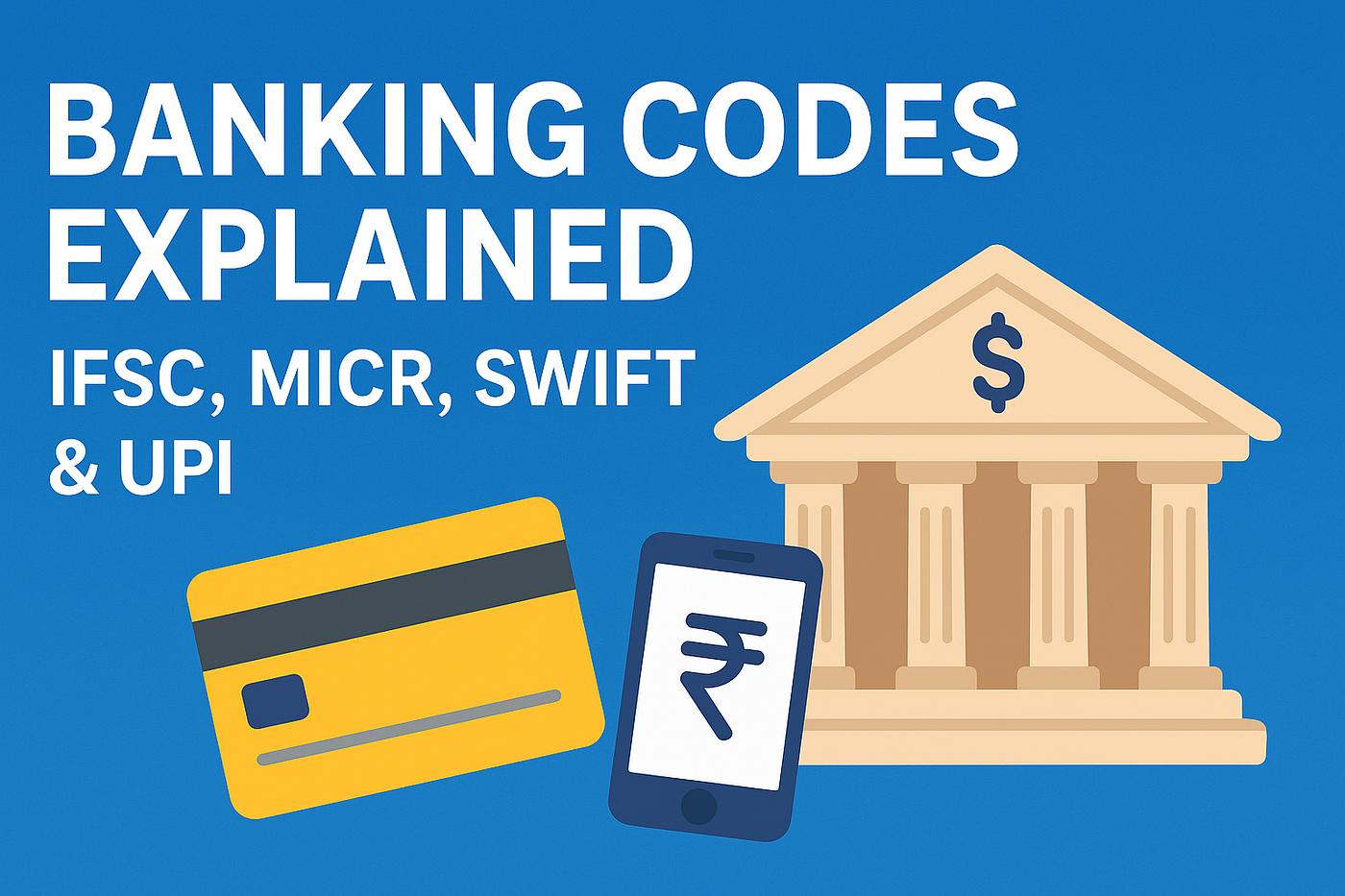 Complete Guide to Bank IFSC Codes, MICR, SWIFT, and UPI — Everything You Must Know in 2025