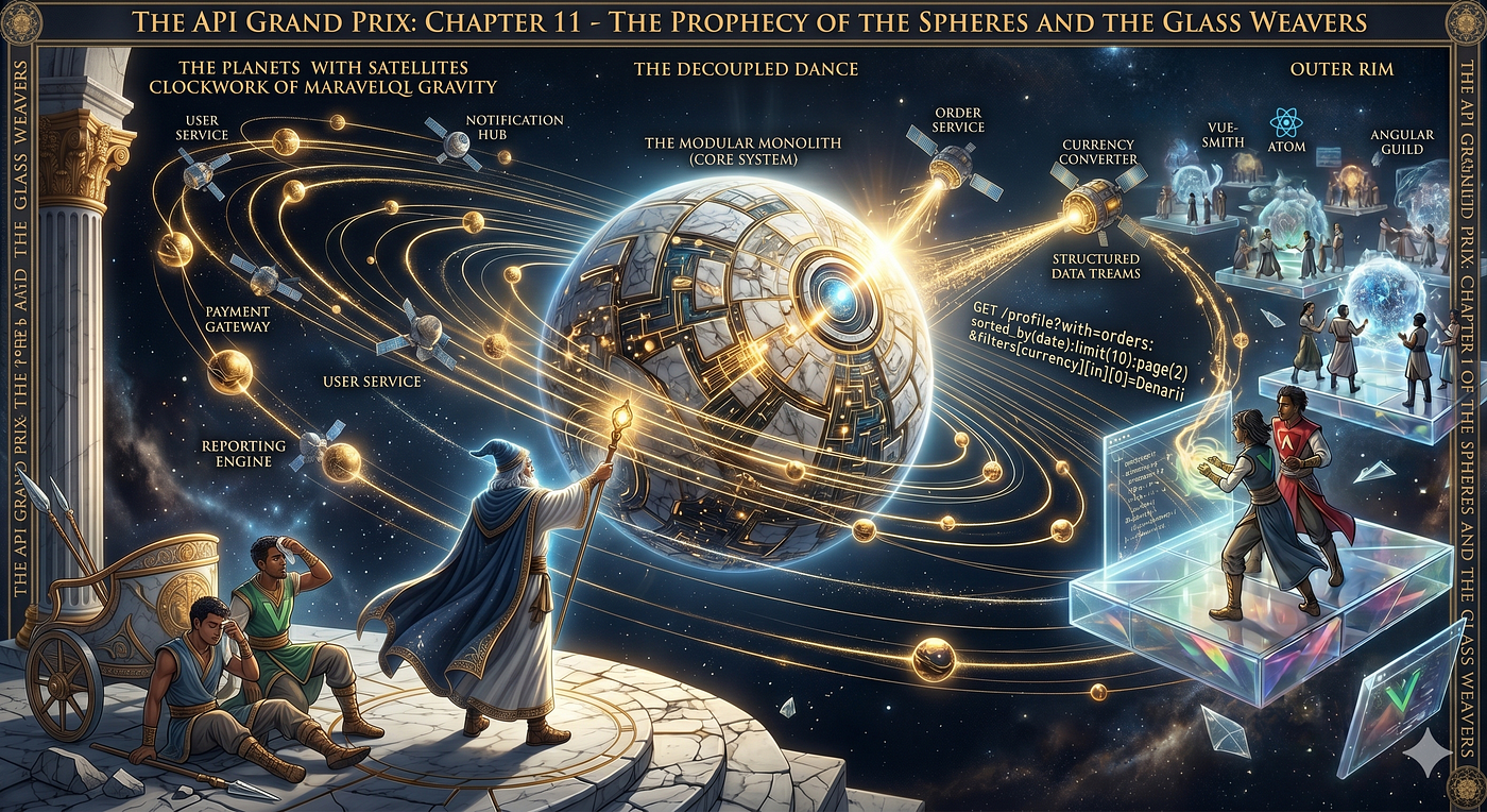 The API Grand Prix: The Prophecy of the Spheres and the Glass Weavers