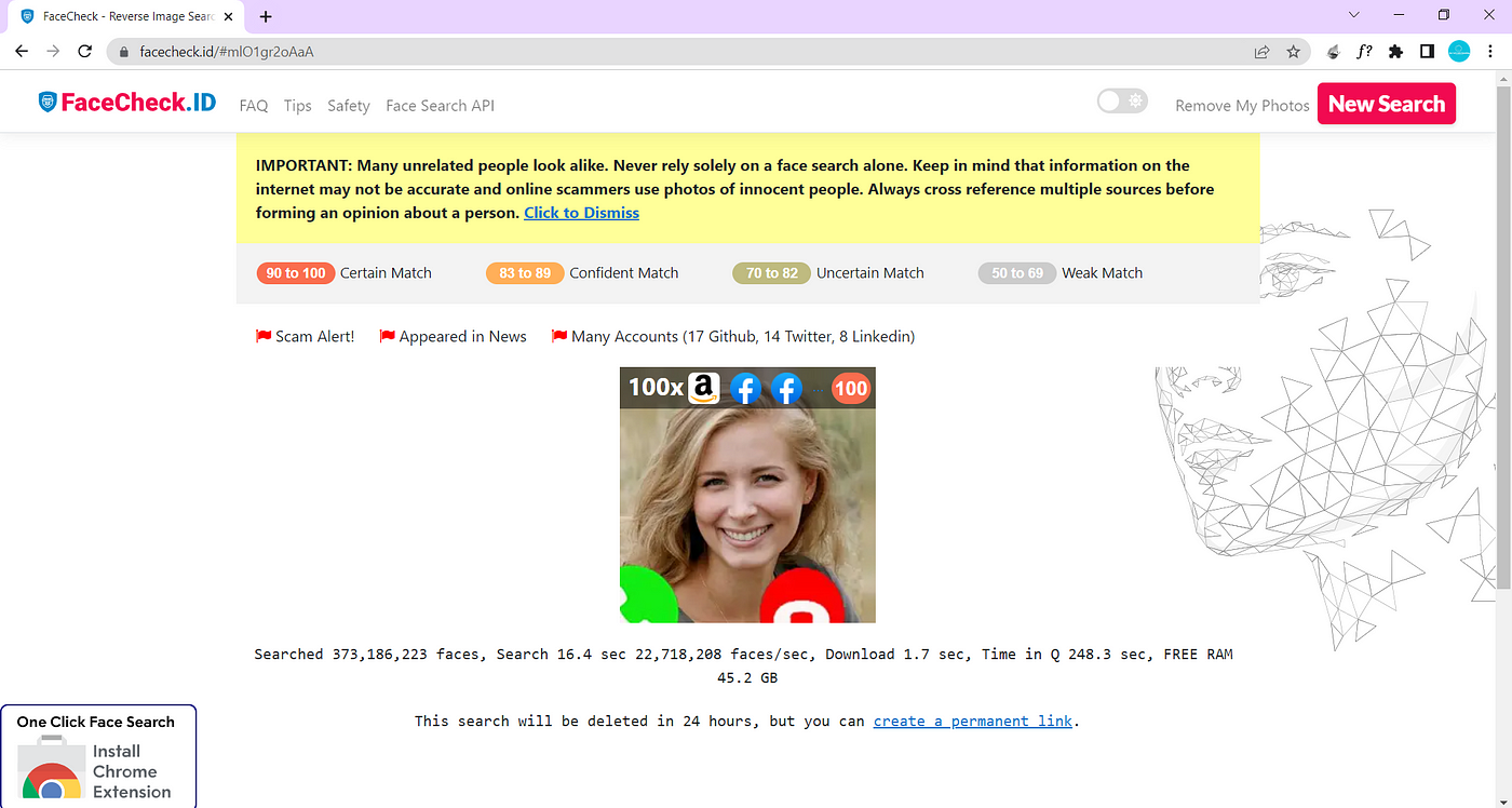 AI Facial Recognition And Reverse Image Search Tool For Online Safety - FaceCheck  ID