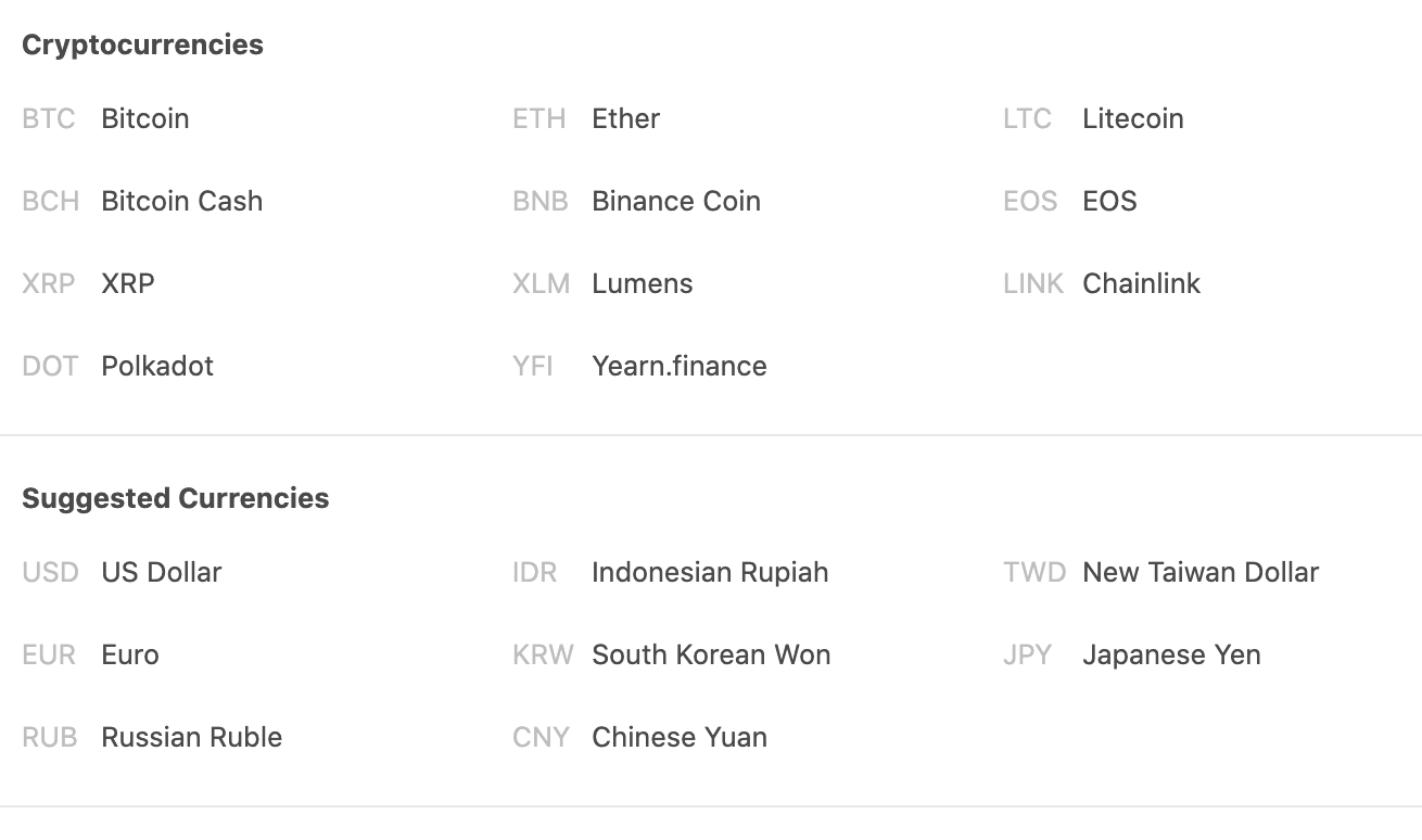 CoinGecko Prices, Volumes, Market Caps in Google Sheets and Excel | by  Eloise | The CryptoCurious | Medium