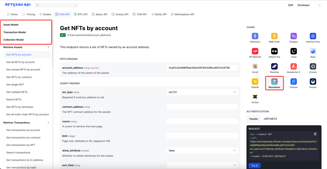 Guide: How to Develop Web3 DApps on Moonbeam Network Using NFTScan NFT API  | by NFTScan | Medium