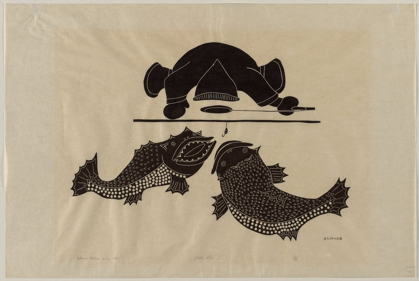 Gone Fishing . . . for a New Inuit Print, by Cleveland Museum of Art, CMA  Thinker
