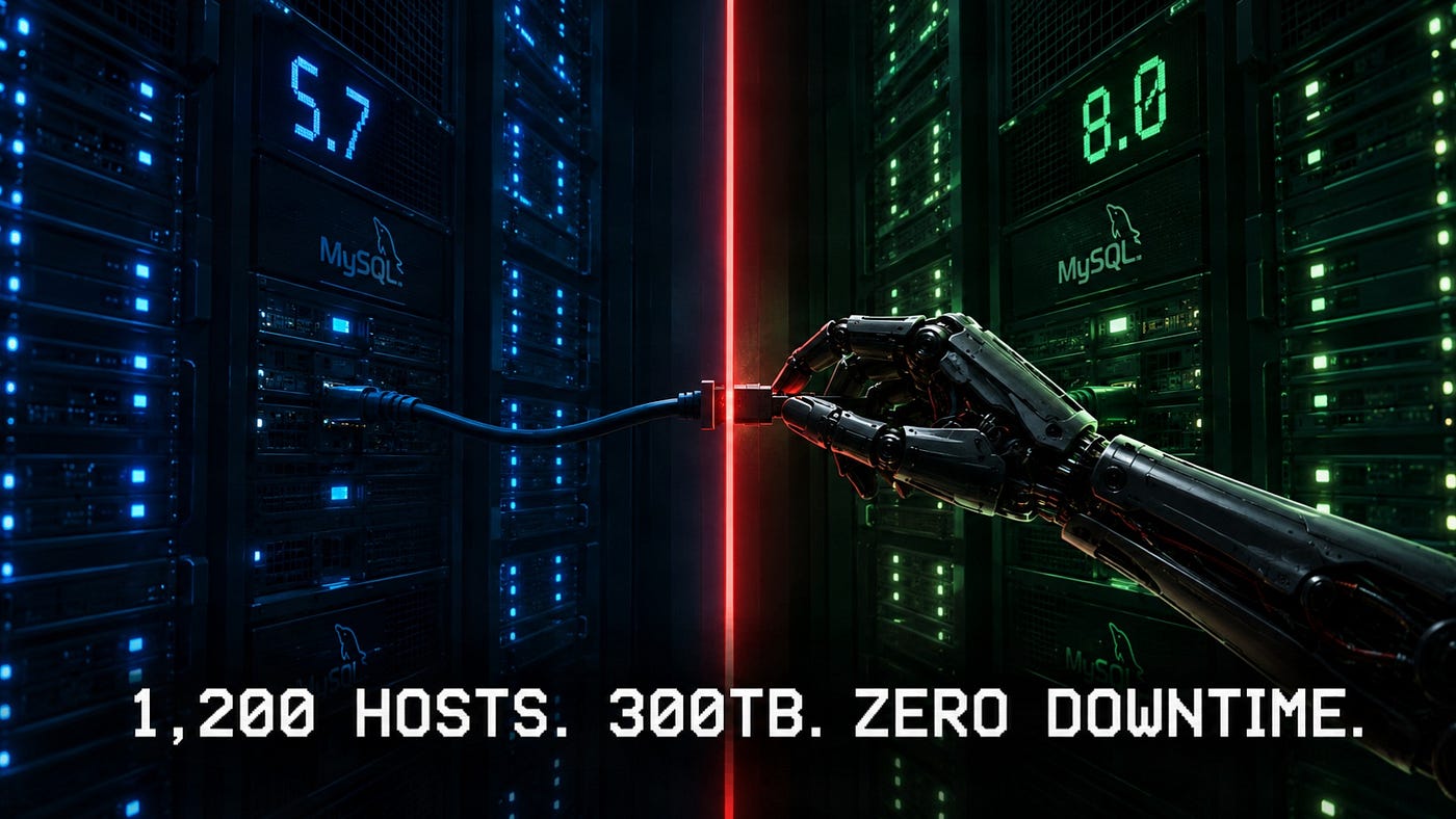 GitHub Upgraded 1,200 MySQL Hosts Without Dropping a Single Query