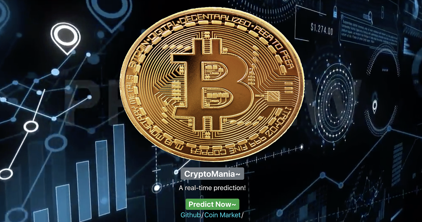 CryptoMania. Real-time Cryptocurrency Prediction and… | by Chengxi Li | SFU  Professional Computer Science | Medium