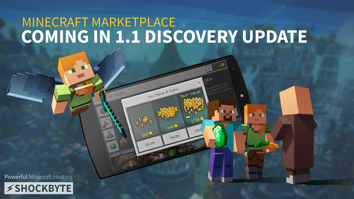 Minecraft Pocket Edition's new community Marketplace will let