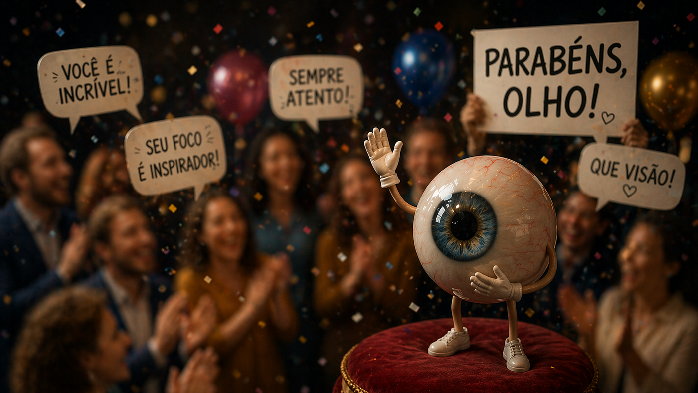 O olho passou no exame, mas a visão foi reprovada