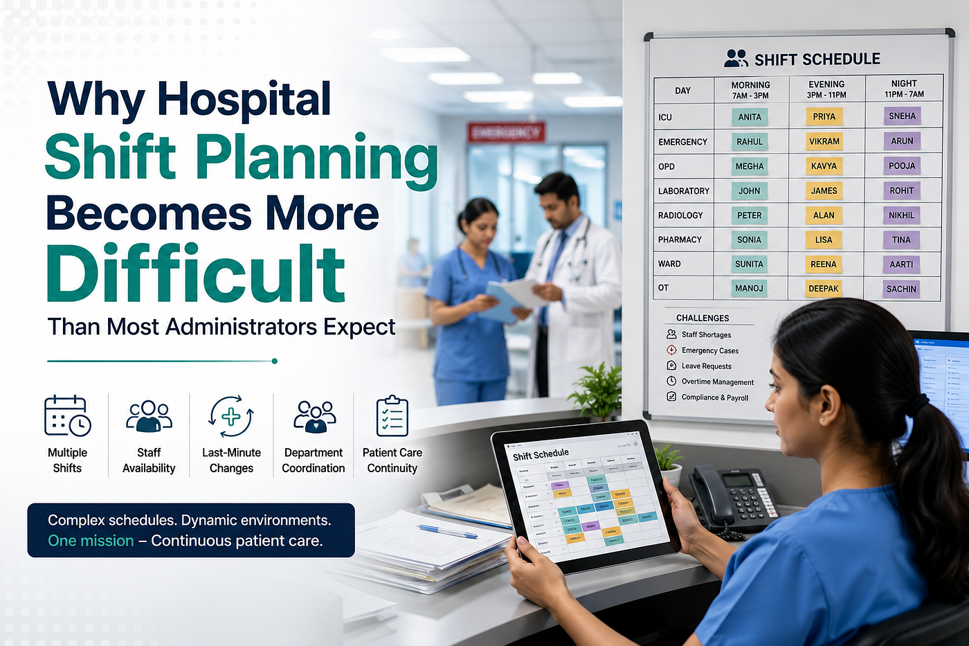 Why Hospital Shift Planning Becomes More Difficult Than Most Administrators Expect