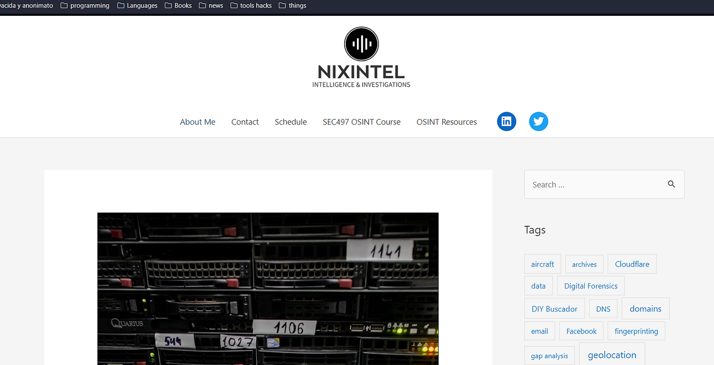 Nixintel Open Source Intelligence & Investigations DNS Records