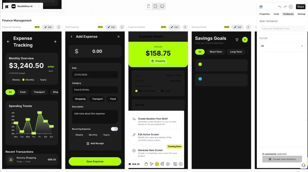 Easily build user-centric app interfaces and entire products with this AI-powered platform