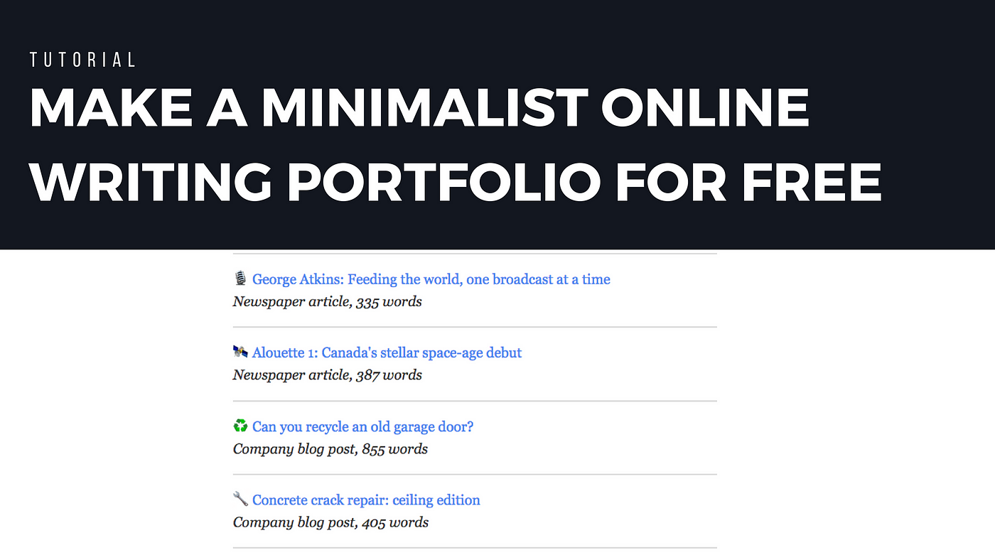 How to Make an Amazing Writing Portfolio (+ Examples)