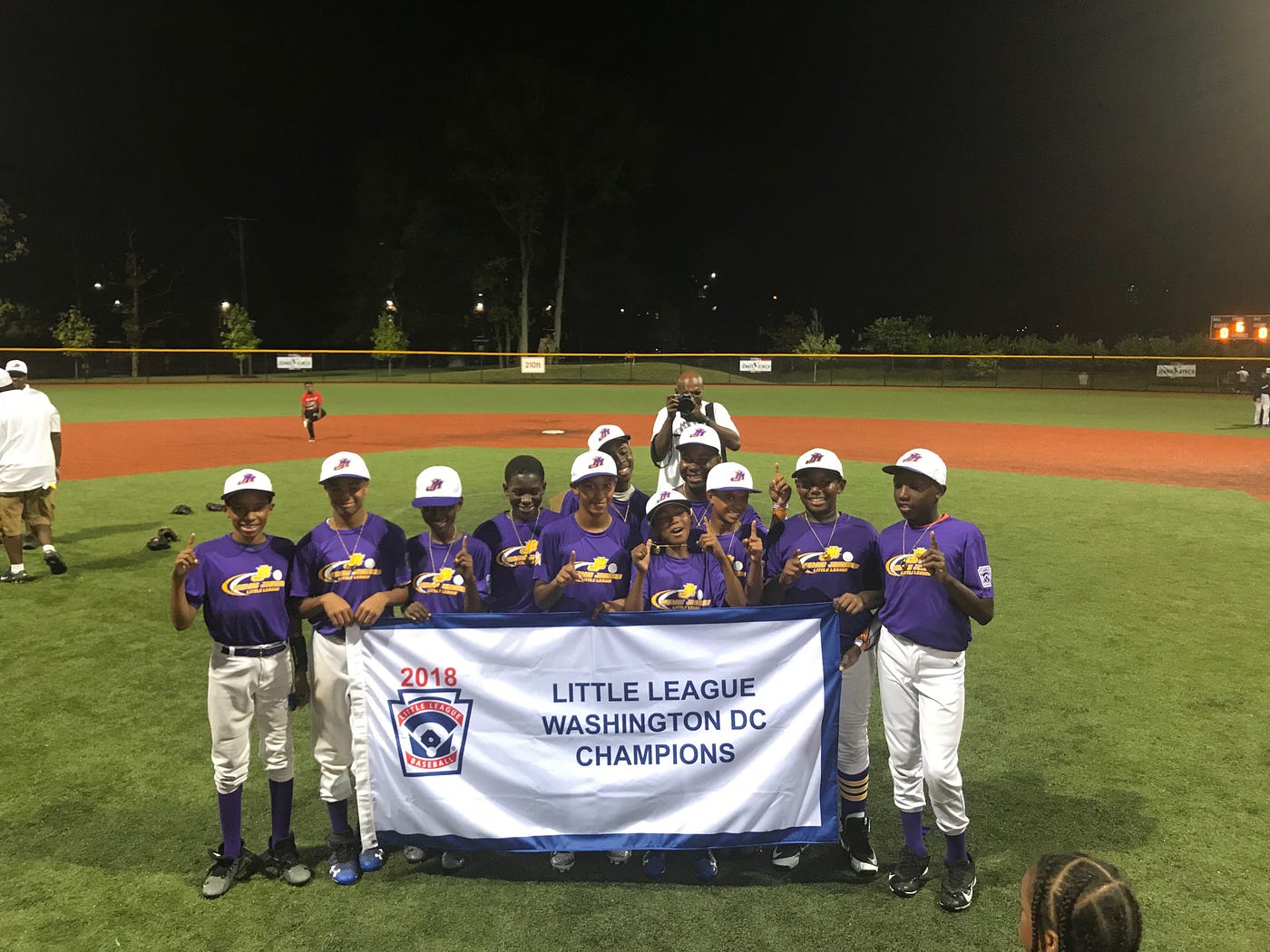 Mamie Johnson Little League becomes first all-African American team to win  DC Championship | by Nationals Communications | Curly W Live