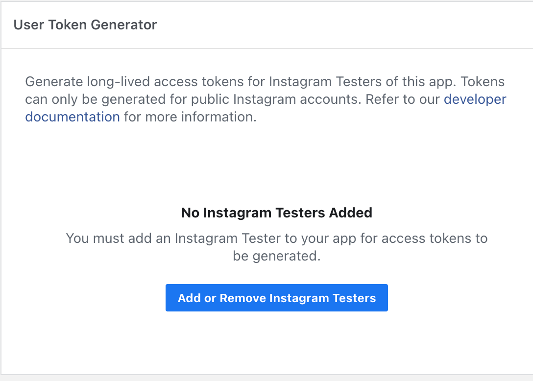 How to Get Instagram Access Token - Documentation
