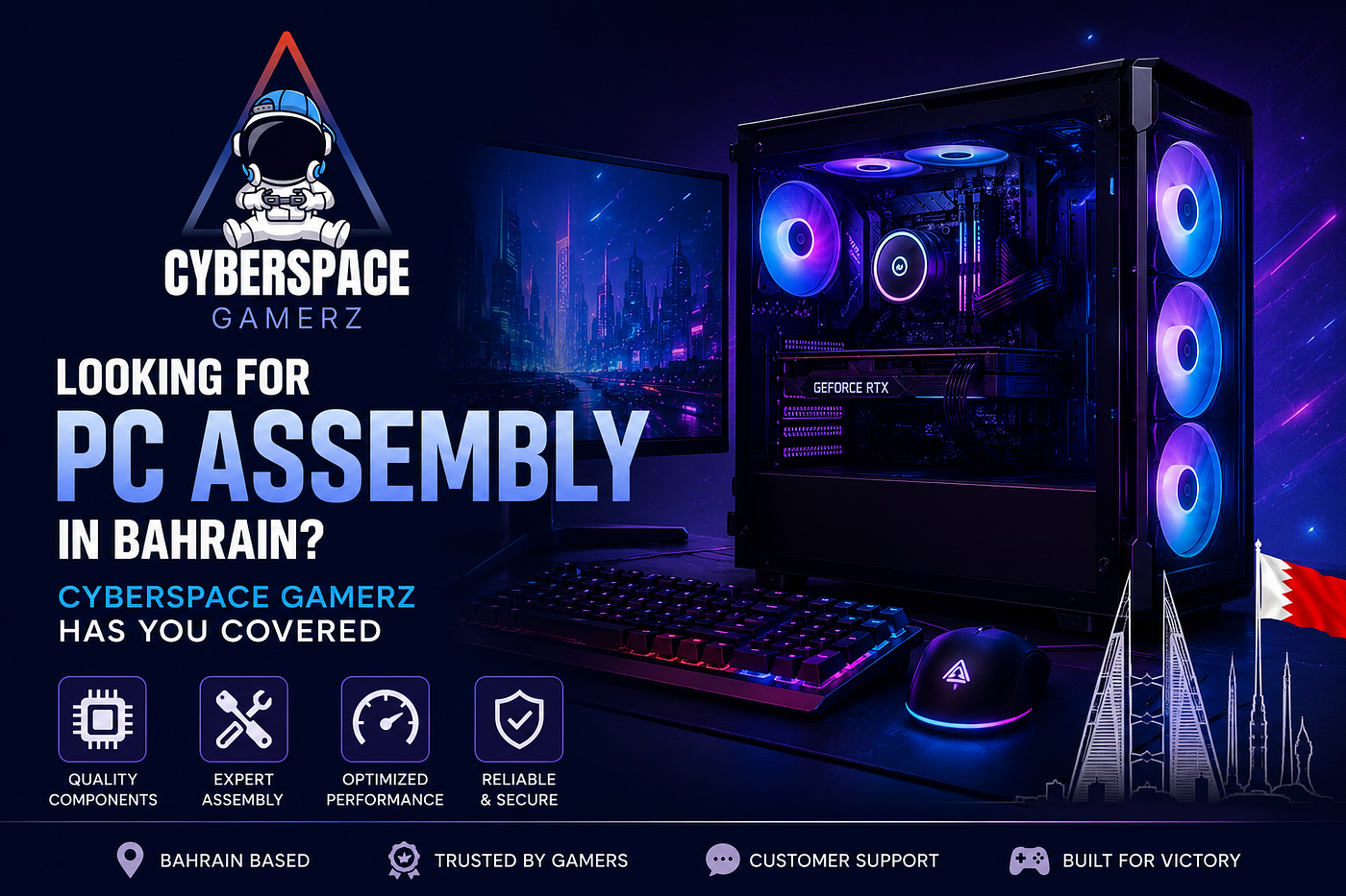 Looking for PC Assembly in Bahrain? Cyberspace Gamerz Has You Covered