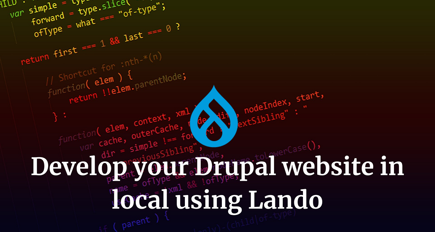 Lando: a docker CLI to setup a local environment for Drupal