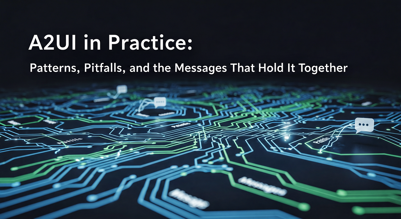 A2UI in Practice: Patterns, Pitfalls, and the Messages That Hold It Together